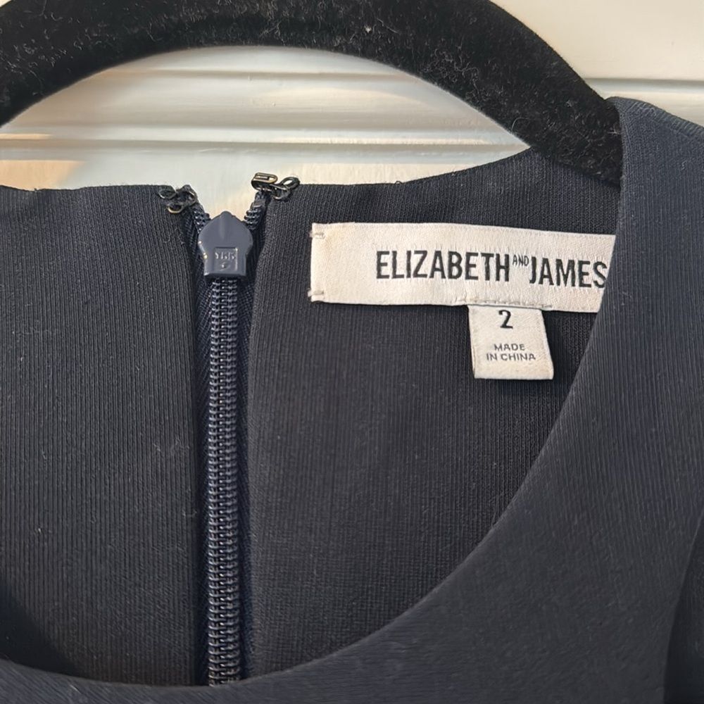 Elizabeth and James Keaton Dress Navy Size 2 - Picture 4 of 6